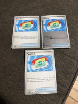 3x Pokemon TCG Perfect Order Pokepad Trainer 81/88 Poke Pad - Image 1