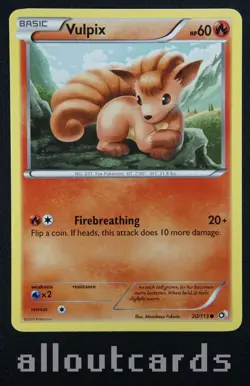 2013 Pokemon Black & White Legendary Treasures Vulpix 20/113 NM/M - Image 1