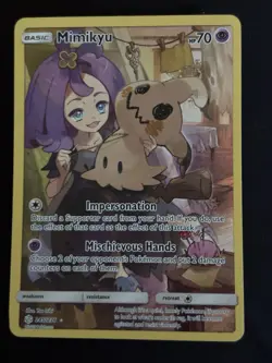 Pokemon Mimikyu 245/236- Secret Rare Full Art Holo- Cosmic Eclipse - Image 1