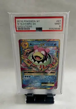 2016 Pokemon XY Evolutions M Slowbro EX 27/108 PSA MINT 9 - Image 4