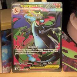 Mega Charizard X ex 109/094 Phantasmal Flames Full Art Holo Pokemon TCG MINT - Image 1