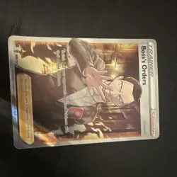 Boss's Orders Giovanni 189/192 Secret Rare Full Art Holo Trainer Supporter 2020 - Image 2