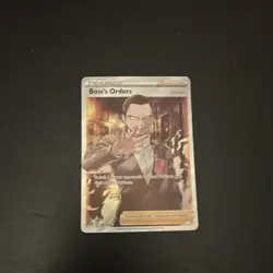 Boss's Orders Giovanni 189/192 Secret Rare Full Art Holo Trainer Supporter 2020 - Image 3