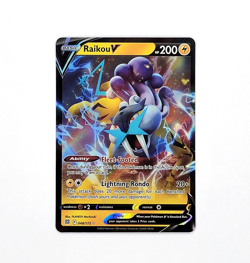Raikou V Brilliant Stars 048/172 Holo Ultra Rare Pokemon TCG Near Mint NM - Image 1