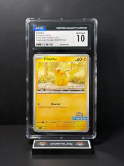2025 Pokemon BSP Illustration Contest 2024 Winner Pikachu #214 CGC 10 - Image 1