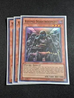 Yugioh - 3x Kozmo Soartroopers BOSH-EN083 Super Rare NM - Image 1