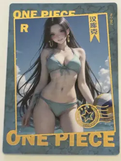 BOA HANCOCK VOLLEYBALL R N-007 Thick Huatang One Piece Anime Collectible Card - Image 1