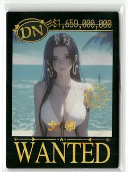 BOA HANCOCK DN DN-002 Wanted One Piece Anime Collectible Card - Image 1