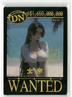 BOA HANCOCK DN DN-011 Wanted One Piece Anime Collectible Card - Image 1
