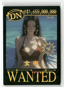 BOA HANCOCK DN DN-008 Wanted One Piece Anime Collectible Card - Image 1