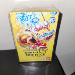 ONE PIECE OP-15 DOUBLE PACK SET 10 ADVENTURE ON KAMI’S ISLAND SEALED IN HAND - Image 1