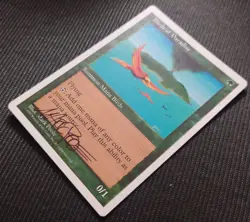 Mtg Rare Signed English Version Bird Of Paradise 5Th 5Ed Edition - Image 2
