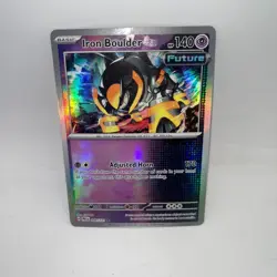 Iron Boulder 046/131 Pokeball Pattern Rare Prismatic Evolutions Pokemon - Image 1