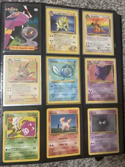 Pokemon TCG Vintage 90 card Binder Lot - Image 1