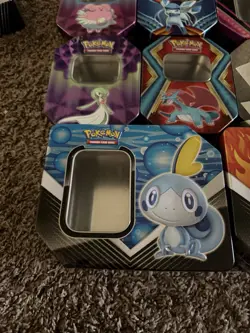 LOT OF 11 EMPTY POKEMON TCG TINS Great For Storage Or Decoration - Image 4
