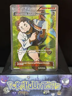 Pokemon Card Professor Birch's Observations 159/160 Primal Clash Full Art Played - Image 1