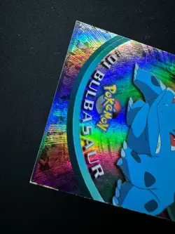 Error Miscut MC topps Pokemon TV Animation Series 1 Rainbow Foil #01 Bulbasaur - Image 4