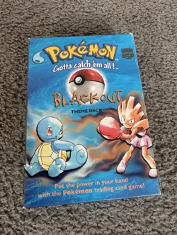 Vintage 1999 Pokemon Blackout Theme Deck Not Complete - Image 1