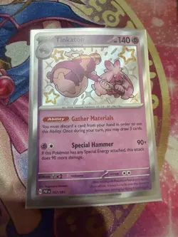 Tinkaton 167/091 Pokemon Paldean Fates SV Shiny Pokemon - Image 1