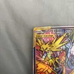 Pokemon TCG Hidden Fates Moltres & Zapdos & Articuno Stained Glass Promo SM210 - Image 2
