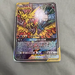 Pokemon TCG Hidden Fates Moltres & Zapdos & Articuno Stained Glass Promo SM210 - Image 4