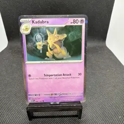Pokemon 151 Abra 063 Kadabra 064/165 Alakazam ex SVP 050 Cosmos Holo Promos MINT - Image 4