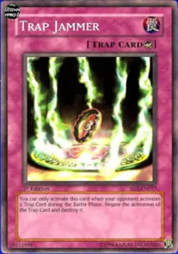 Trap Jammer - SD1-EN027 - Common - Unlimited Edition - Damaged - Dragon's Roar - Image 1