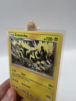 Zebstrika #16 45/181 Rare Non Holo Team Up Pikachu Stamped Pokemon TCG Card NM - Image 3