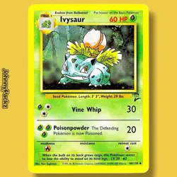 Ivysaur 44/130 - 2000 Base Set 2 WOTC Uncommon - Pokemon Card VLP - Image 1