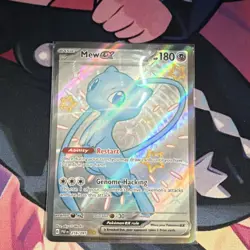 Pokemon TCG Mew EX 216/091 SV: Paldean Fates Shiny Ultra Rare Holo HP180 Card - Image 1