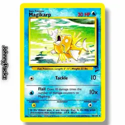 Magikarp 50/130 - 2000 Base Set 2 Uncommon - Pokemon Card NM - Image 1