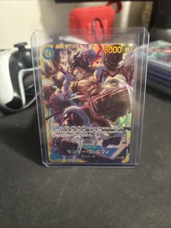 Monkey D. Luffy OP11-118 SEC A Fist of Divine Speed ONE PIECE Card Game Japanese - Image 1