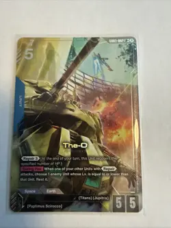 The-O GD03-002 LR+ Alt Art Steel Requiem Gundam TCG Card Game CCG English - Image 1