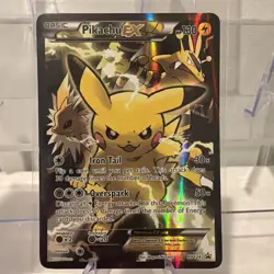 Pokemon Pikachu EX XY124 Black Star Promo 2016 Holo Card TCG - Image 1