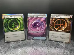Pokemon POR Holo Card Lot – Growing Energy, Rocky Energy, Wondrous Patch - Image 1
