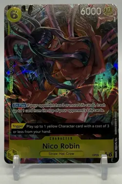 One Piece Nico Robin OP09-107 Character Rare Parallel English Card - Image 1