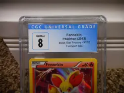 Fennekin cgc 8 NM MINT Black Star Promos XY02 Box 2013 psa card Pokemon HOLO ccg - Image 2