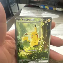 Pikachu EX 276/217 Thunderbolt 200 HP Basic Lightning Pokemon TCG Card - Image 2