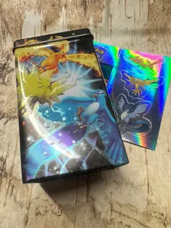 Vintage Pokemon 2004 Empty Trading Card Game Tin - Zapdos, Articuno, Moltress - Image 4