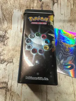 Vintage Pokemon 2004 Empty Trading Card Game Tin - Zapdos, Articuno, Moltress - Image 5