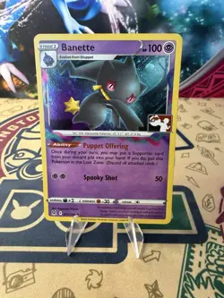 Banette Holo Pokemon Prize Pack Series 3 Promo Pokemon Card Play Stamp - Image 1