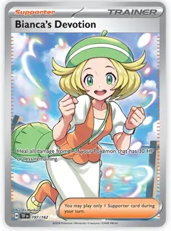 Pokemon TCG Bianca's Devotion 197/162 Ultra Rare SV Temporal Forces Holo En - Image 1