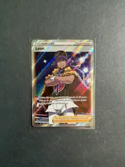 Leon 182/185 Vivid Voltage Holo Rare Full Art Trainer Pokemon Card SWSH PTCG NM - Image 1