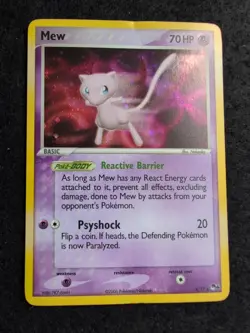 Mew - 4/17 - Pokemon Pop Series 4 Holo Card - crease - Image 1