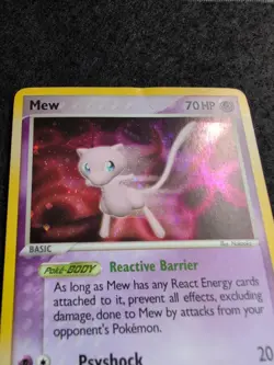 Mew - 4/17 - Pokemon Pop Series 4 Holo Card - crease - Image 2