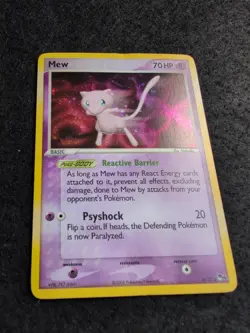 Mew - 4/17 - Pokemon Pop Series 4 Holo Card - crease - Image 3