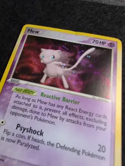 Mew - 4/17 - Pokemon Pop Series 4 Holo Card - crease - Image 4