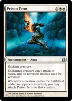 1x Prison Term NM-Mint, English Commander 2011 MTG Magic - Image 1