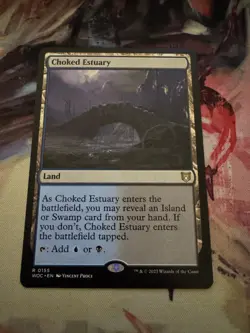 Choked Estuary 155 Rare Commander: Wilds of Eldraine Magic: The Gathering NM - Image 1