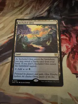 Secluded Glen 166 Rare Commander: Wilds of Eldraine Magic: The Gathering NM - Image 1